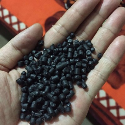 pe再生顆粒，pe一級(jí)回料 再生HDPE黑色顆粒