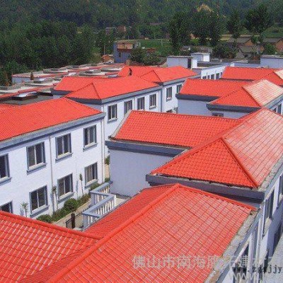 供應(yīng)鷹拓建材1050合成樹脂瓦，江西平改坡工程瓦 ASA合成樹脂瓦屋頂瓦琉璃別墅瓦 小區(qū)洋房防腐蝕波紋塑料瓦 特種建材