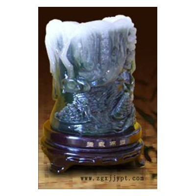 供應(yīng)千藝坊WM19237K人造玉石粉筆筒 造型獨(dú)特 實(shí)惠耐用 樹(shù)脂工藝品 深圳千藝坊工藝品廠家直供