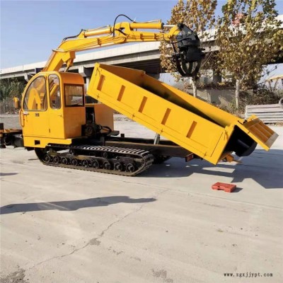 貴州履帶運輸車 JZ自卸翻斗工程橡膠履帶車帶夾木器履帶車 履帶隨車挖 濟(jì)寧久征機(jī)械質(zhì)量放心可靠