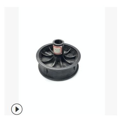 臺(tái)州源頭工廠8寸實(shí)心垃圾桶輪PE塑料芯橡塑萬(wàn)向輪再生膠加工定制