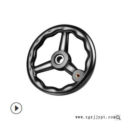 深州廠家工業(yè)三輻條手輪旋轉(zhuǎn)操作手柄內(nèi)波紋圓輪緣機床膠木手輪