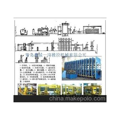 鋼絲繩輸送帶生產(chǎn)線，輸送帶平板硫化機，平板硫化機廠家（鑫城)