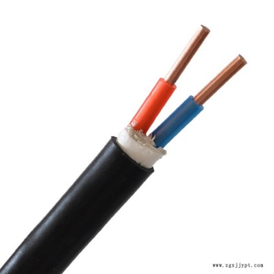 供應金環(huán)宇電纜，雙層膠皮帶護套，VV 2*10mm2，國標電纜線 VV 聚氯乙烯護套系列電纜