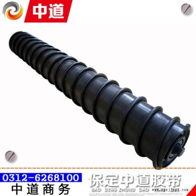 廠家批發(fā)礦用尼龍聚氨酯橡膠高分子吊掛三聯(lián)輥子專業(yè)生產(chǎn)定做立棍槽型摩擦錐形調心緩沖平行上下皮帶輸送機烤漆噴異形漆喇叭托輥組