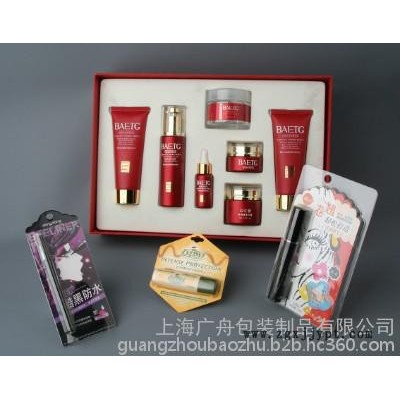 上海化妝品吸塑,化妝品吸塑內(nèi)托,植絨化妝品包裝廣舟包裝十幾年經(jīng)驗，高品質(zhì)的選擇