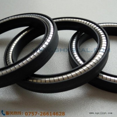 PTFE/PEEK孔用四氟泛塞圈 鐵氟龍高耐磨 動態(tài)旋轉彈簧儲能密封圈 SFOA型泛塞圈
