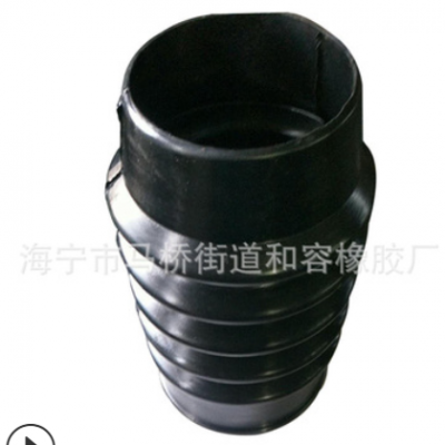 定制橡膠圓形絲桿伸縮防塵罩 氣缸油缸保護套 拉鏈式絲杠防護罩