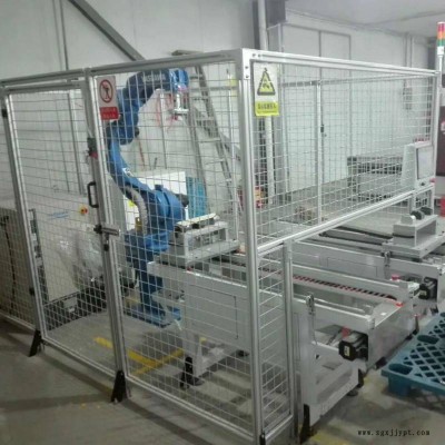 廠家加工鋁型材機(jī)器人安全圍欄 車間自動化流水線桁架機(jī)械手圍欄