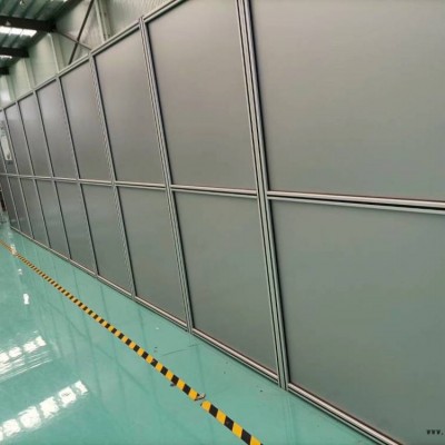 來圖加工鋁型材機(jī)器人安全圍欄 車間自動化流水線設(shè)備 機(jī)械手圍欄