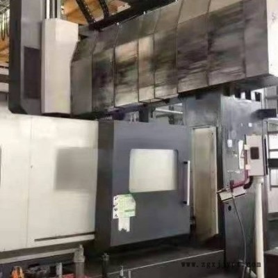 售/紐威產數控龍門鏜銑床，工作臺2.5米x 6米、龍門過3.2米帶刀庫機械手，西門子系統(tǒng)全閉環(huán)。
