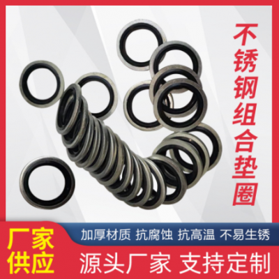不銹鋼304組合墊圈墊片密封圈橡膠O型圈非標(biāo)公制英制組合密封墊