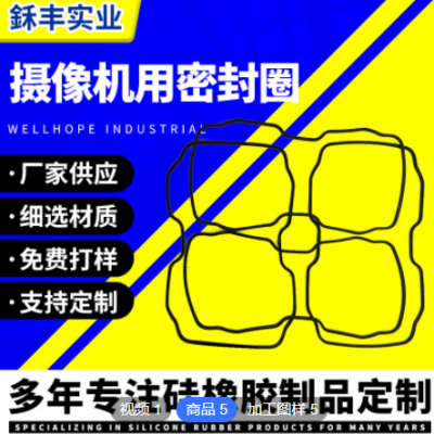 廠家定制監(jiān)控用攝像機用密封圈墊片 電子電器產(chǎn)品異型非標墊圈